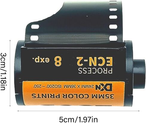 8X Professional ECN2 Process Practice Film 35mm for Versatile Scenario Including Landscapes and Portraits Beginner Friendly Film Roll in Saudi Arabia