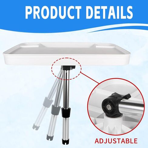 Boat Cutting Board - Deluxe Bait Cutting Table with Rod Holder Mount, Knife & Pliers Holder, 3 Deep Trays & Draining Hole - 1-Year Warranty in Saudi Arabia