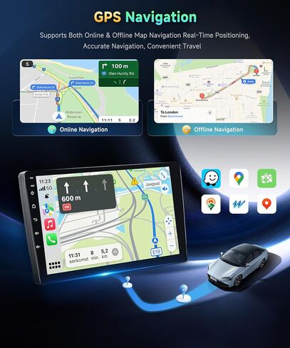 Podofo 4G+64G Car Radio for Honda Civic 2006-2011 Stereo Wireless CarPlay in Saudi Arabia
