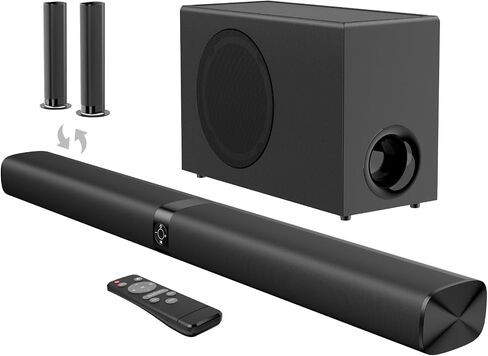 Sound Bar with Subwoofer, 110W Sound Bar for Smart TV, with Deep Bass & Volume Boost, Bluetooth/ARC/Opt/AUX, Detachable Soundbar for TV/Projectors in Saudi Arabia