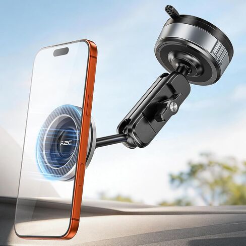 APPS2Car Magnetic Car Phone Holder for MagSafe Metal Arm, Suction Cup Mount in Kuwait