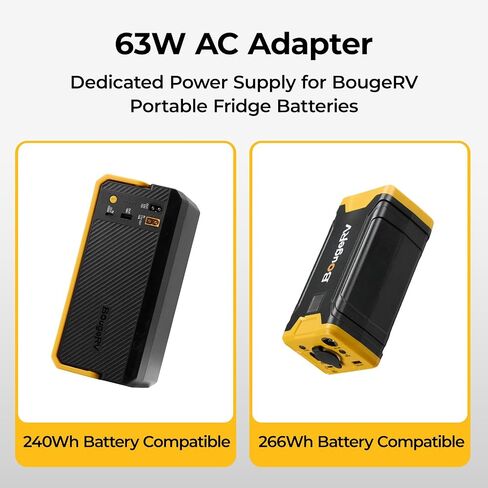BougeRV 63W AC Adapter Charger for 240Wh and 266Wh Portable Power Supply in Kuwait