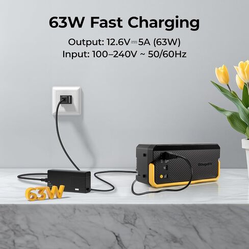 BougeRV 63W AC Adapter Charger for 240Wh and 266Wh Portable Power Supply in Kuwait