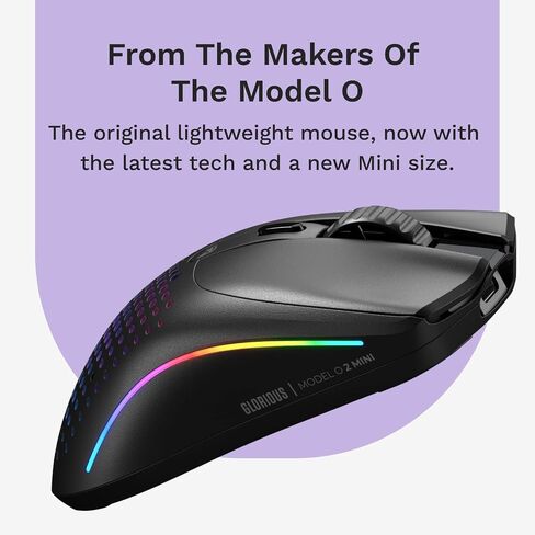GLORIOUS Model O 2 Mini Wireless Gaming Mouse (Black) in Kuwait