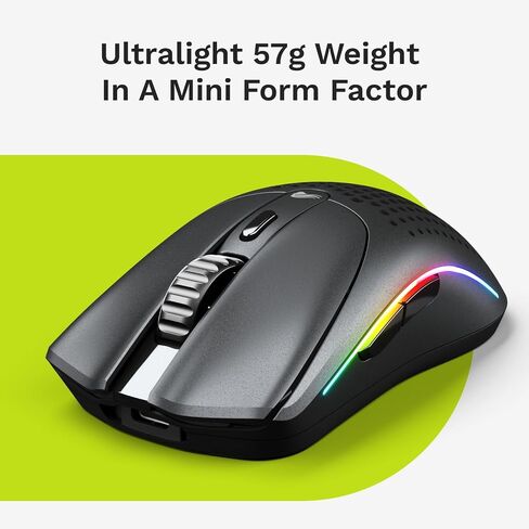 GLORIOUS Model O 2 Mini Wireless Gaming Mouse (Black) in Kuwait