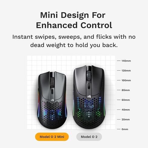 GLORIOUS Model O 2 Mini Wireless Gaming Mouse (Black) in Kuwait
