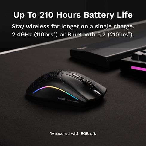GLORIOUS Model O 2 Mini Wireless Gaming Mouse (Black) in Kuwait