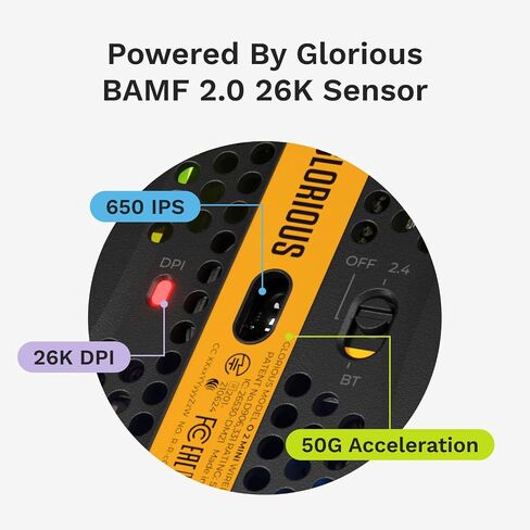 GLORIOUS Model O 2 Mini Wireless Gaming Mouse (Black) in Kuwait