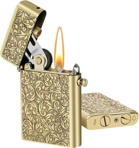 SOMGEM Vintage Copper Trench Pipe Lighter, Refillable, Constantine in Saudi Arabia