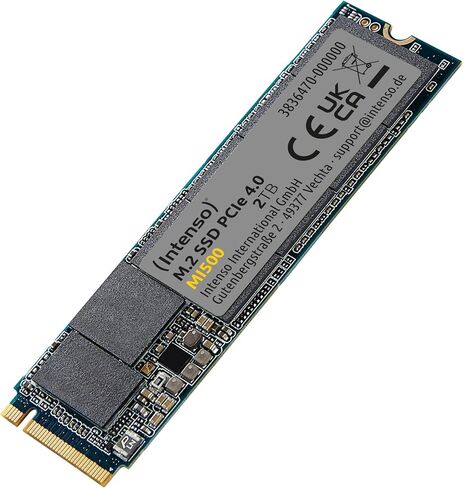 Intenso 2TB M.2 SSD PCIe Premium، بسرعة تصل إلى 2100 ميجابايت/ثانية، (PCI Express Gen.3x4 NVMe 1.3، محرك الحالة الصلبة) in Kuwait