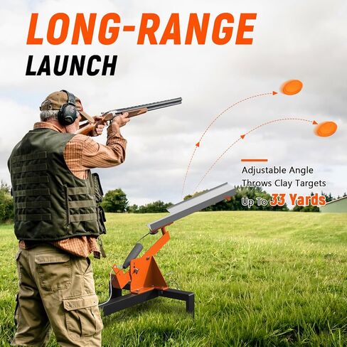 Buzzlett Pull-Cord Clay Pigeon Thrower Machine for Clay Shooting Practice in Saudi Arabia