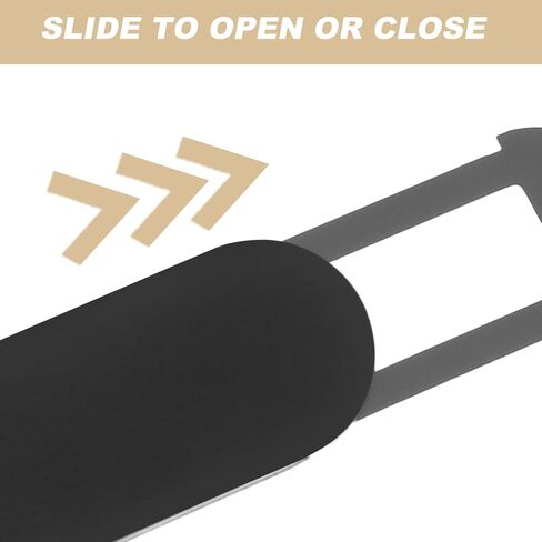 3 Pcs Black Abs Webcam Cover Slider with Self Adhesive Anti Peeping in Saudi Arabia