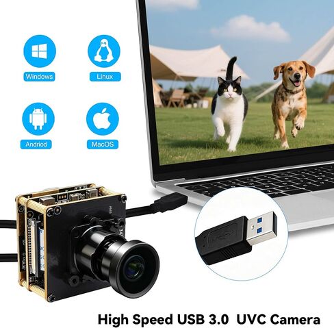 SVPRO 4K 60fps HDMI USB3.0 Camera Module with M16 2.8mm Lens, Wide Angle 110° IMX678 H.264 Type-C Computer Webcam Board for Windows Linux MacOS Andriod in Saudi Arabia