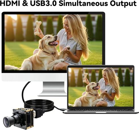 SVPRO 4K 60fps HDMI USB3.0 Camera Module with M16 2.8mm Lens, Wide Angle 110° IMX678 H.264 Type-C Computer Webcam Board for Windows Linux MacOS Andriod in Saudi Arabia