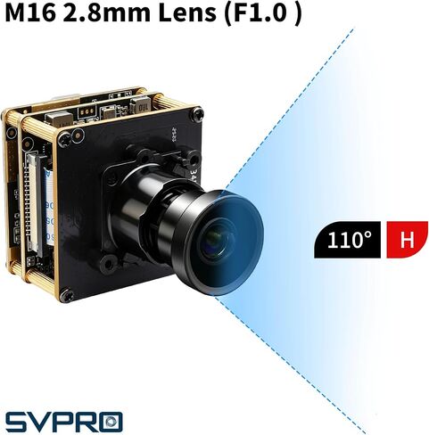 SVPRO 4K 60fps HDMI USB3.0 Camera Module with M16 2.8mm Lens, Wide Angle 110° IMX678 H.264 Type-C Computer Webcam Board for Windows Linux MacOS Andriod in Saudi Arabia