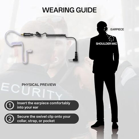PROMAXPOWER 3.5mm Listen-Only Earpiece 1 Pin Walkie Talkie Earpiece in Kuwait