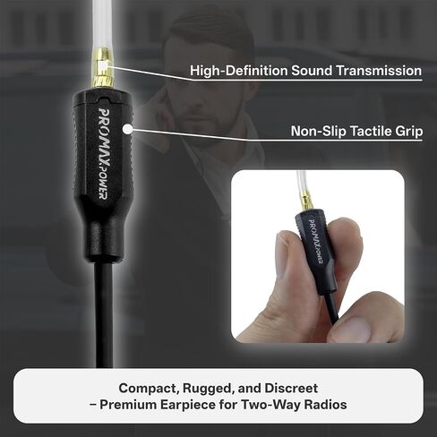 PROMAXPOWER 3.5mm Listen-Only Earpiece 1 Pin Walkie Talkie Earpiece in Kuwait