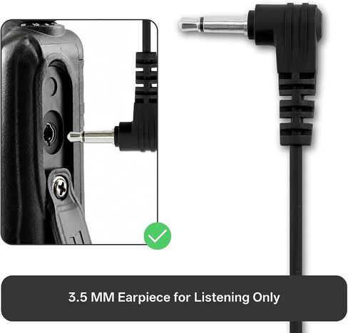 PROMAXPOWER 3.5mm Listen-Only Earpiece 1 Pin Walkie Talkie Earpiece in Kuwait