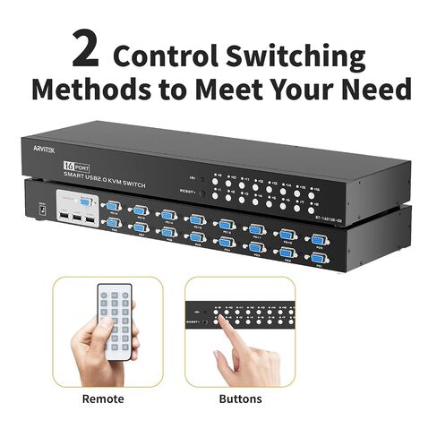 16 Port VGA KVM Switch + 16 VGA KVM Cable in Saudi Arabia