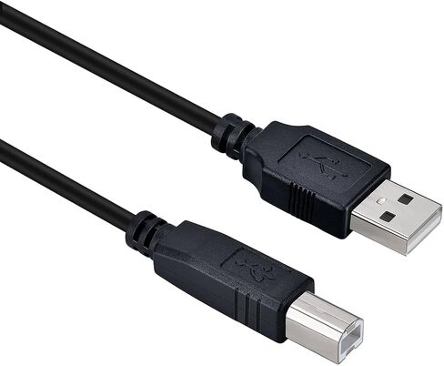 Deskjet Cable 2755 Printer Cable Compatible with HP DeskJet 2722,2755e,3630,3755,3752, Plus 4155,OfficeJet 3830,4650,5255,5260 USB Printer Cord 10 FT in Kuwait