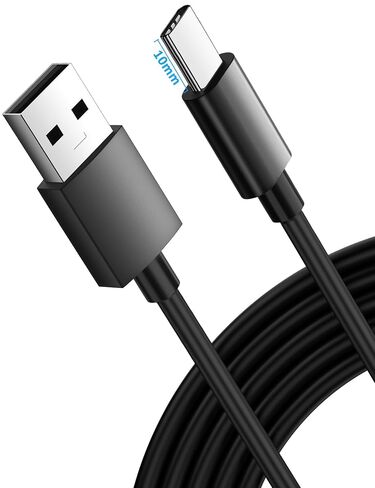 ACAGET 10mm Extended Tip USB Type C Charger Cable 3FT USB C Data Sync Cable in Saudi Arabia