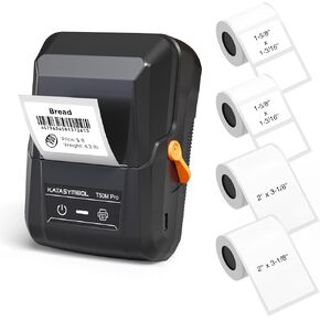 SUPVAN T50M Pro Bluetooth Label Maker Machine with Tape, Black in Saudi Arabia