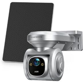 4MP 5G/2.4G Solar Security Camera Outdoor 2.5K QHD, 24/7 Recording, 8W Solar Panel Powered, Pan Tilt AI Person/Animial/Vehicle Tracking, Color Night Vision, IP65 Cold-Resistant in Saudi Arabia