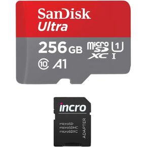 Incro 256GB Ultra microSDXC Compatible with Samsung Galaxy A53 up to 150MB/s, C1O, U1, Micro SD Card - SDSQUAC-256G-GN6MN Bundle with (1) INCRO MicroSD Adapter in Saudi Arabia