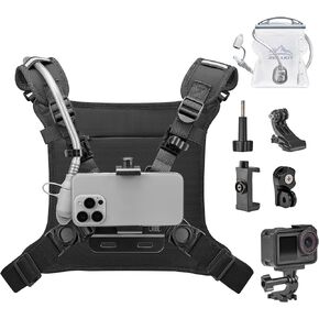 Zelvot Phone Chest Mount with 1L Water Bladder,Chest Pack for Action Camera in Saudi Arabia