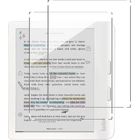 Murmure [2 Pack Screen Protector for Kobo Libra Colour/Kobo Libra 2, 9H Hardness [HD Clarity] Anti-Scratch Tempered Glass Screen Film,Easy Installation,Bubble Free in Saudi Arabia