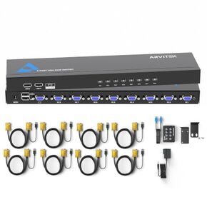 8 Port VGA KVM Switch + 1 VGA KVM Cable in Saudi Arabia