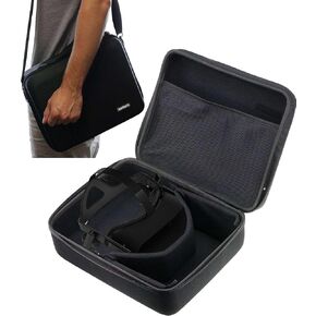 Navitech Black Heavy Duty Rugged Hard Case With Shoulder Strap Compatible With KINGA VR Headset [video game] [video game] in Saudi Arabia