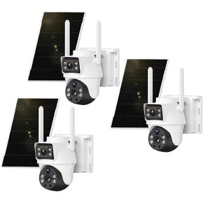 XIAOVV 4K Dual Lens Solar Security Camera Wireless Outdoor in Kuwait