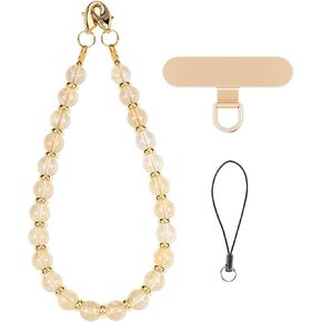 Stone Beaded Phone Charm Wrist Strap with Tether Tab,Camera Lanyard in Saudi Arabia
