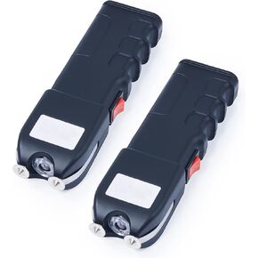 DARTMOOR 300,000V Stun Gun Ultrapowerful Rechargeable Phone Size for Men Women with Side Shock Plates for Car & Self Defense Tactical Flashlight Custom Holster and Lanyard, 2 Packs in Saudi Arabia