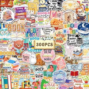 SigyoJeom 300PCS Book Stickers, Bookish Vinyl Decals for Kids Adults in Saudi Arabia