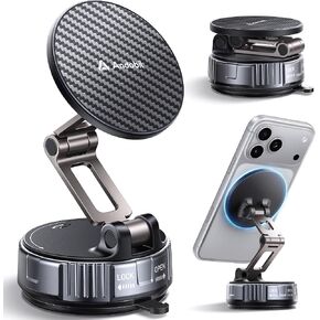 andobil 2026 Upgraded for Magsafe Car Mount [3-Axis Adjustable, 108LBS+ Strongest Scution] Vacuum Magnetic Phone Holders for Your Car, Rotatable Car Phone Holder Mount for iPhone 17 Pro Max 16 15 14 in Kuwait