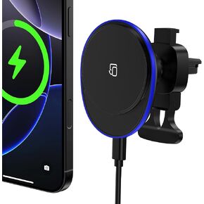 15W Magnetic Wireless Car Charger, MagSafe Car Mount Charger Fast Air Vent in Kuwait