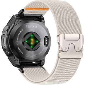 شريط مطاطي Quickfit 22 مم لـ Garmin Fenix ​​8 Pro/8/E/7 Pro/7 47 مم، حزام رياضي من النايلون لـ Fenix ​​6/6 Pro/5/5 Plus/Forerunner 965/955 945/Approach S62/S70/tactix 8 47 مم/Descent G2/G1 in Kuwait