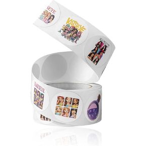 Katseye Stickers Roll 500Pcs - Kpop Girl Group 8 Design 1.5inche 2026 Vinyl Self-Adhesive Label Decals - Easy Stick Removeable for Fans Party Scarpbook Window Tumblers Teens in Kuwait