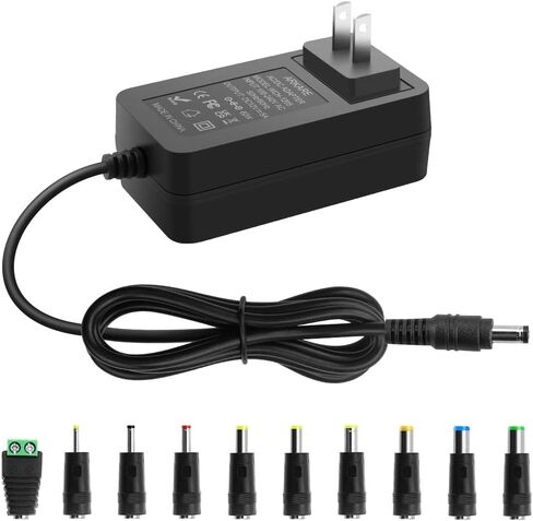 12V 5A Power Supply AC Adapter 60W AC 100-240V to DC 12V Power Cord 5Amp 4A in Kuwait