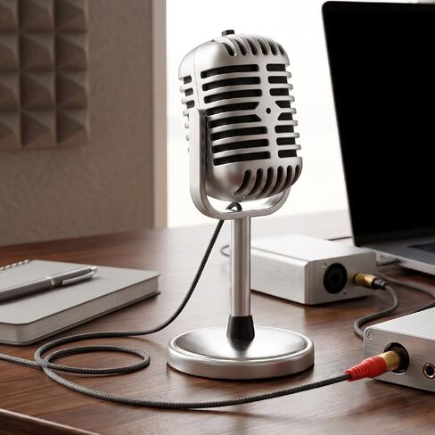 KIMISS Retro Microphone, Omnidirectional Unidirectional Mic in Saudi Arabia
