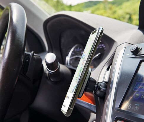 APPS2Car 3-in-1 Car Phone Mount Magnetic Dashboard Windshield Air Vent Mount Phone Holder for Car Universal Car Phone Holder with Powerful Suction Cup Built-in Strong 6 Magnets for All CellPhones in Kuwait