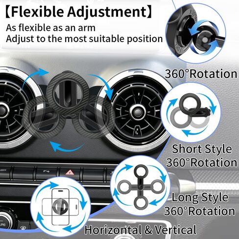 Car Phone Holder Mount for Audi A3 S3 RS3 2014-2020 Accessories in Saudi Arabia