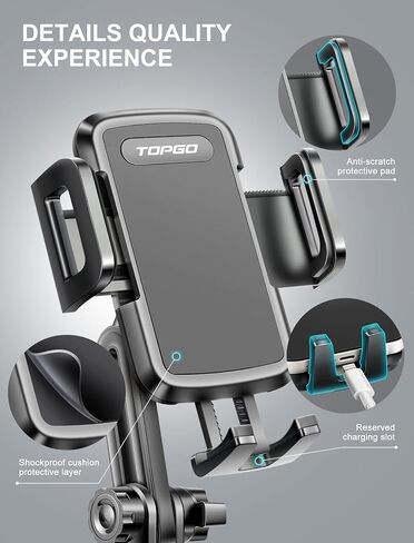 Cup Holder Phone Mount, [No Shaking & Height-Adjustable Pole] Cup Phone Holder for Car, Cell Phone Cradle for iPhone iPhone14, Samsung and More Smart Phone(Black) in Saudi Arabia