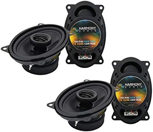 Harmony Audio Speaker Replacement Package Fits Porsche 924 1987-1989 HA-R46 in Saudi Arabia