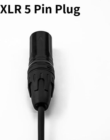 AIRVOICE GA مقابس إلى 5 Pin XLR سماعة رأس، PJ-068 PJ-055 إلى XLR، أسود in Kuwait