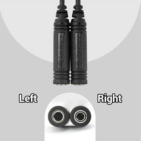AIRVOICE GA مقابس إلى 5 Pin XLR سماعة رأس، PJ-068 PJ-055 إلى XLR، أسود in Kuwait