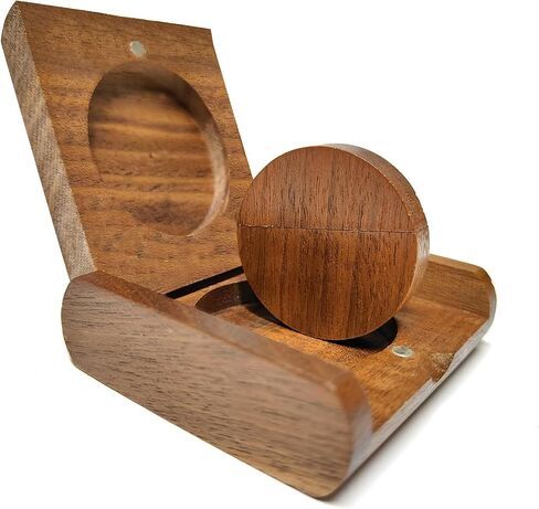 Wood USB Flash Drive with Wooden Gift Box TATMOHIK 64GB USB 3.0 Round Shape Wood Flash Drive Box Walnut Wooden Thumb Drive for Keepsakes for Wedding/Birthday/Valentines Day in Kuwait