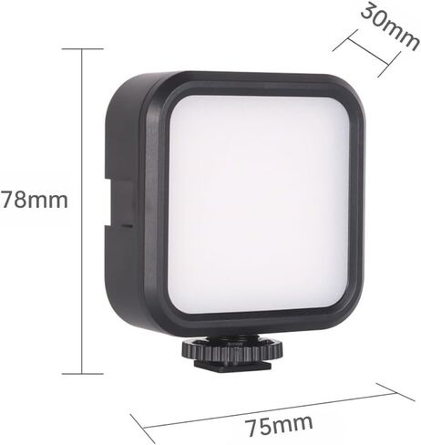 Entry Level Version Magnetic LED Camera Light, 96 LEDs RGB Small Clip On Panel Light, 2000mAh 3000K-6000K CRI80+, 3 Cold Shoes 1/4" Thread for Tripod, Video Recording Selfie Lighting in Saudi Arabia